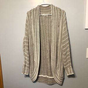 Oversized Waffle Knit Cardigan